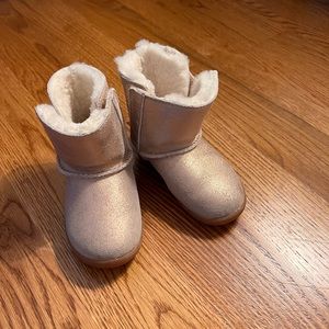UGG Keelan glitter shearling toddler boots